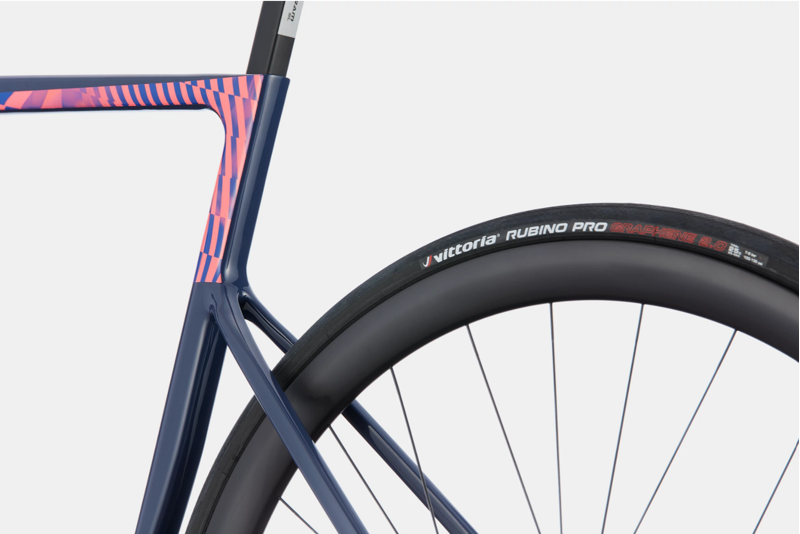 2021 Cannondale SuperSix EVO Hi-MOD Disc Ultegra Road Bike in Blue-1